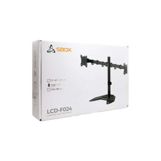 SBOX stolni stalak LCD-F024-3 (17-32"/2x10Kg/100x100)