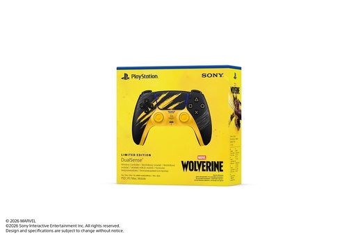 PS5 Dualsense Wireless Controller Marvel’s Wolverine Battle Yellow Limited Edition