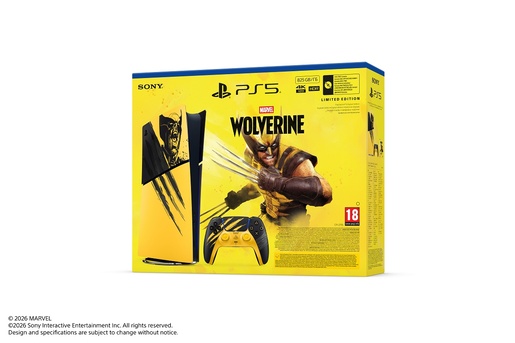 PlayStation 5 Digital Edition E chassis Marvel’s Wolverine Battle Yellow Limited Edition VCH