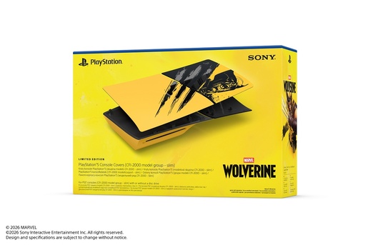 Poklopac za PlayStation 5 (Slim Edition) konzolu Marvel’s Wolverine Battle Yellow Limited Edition