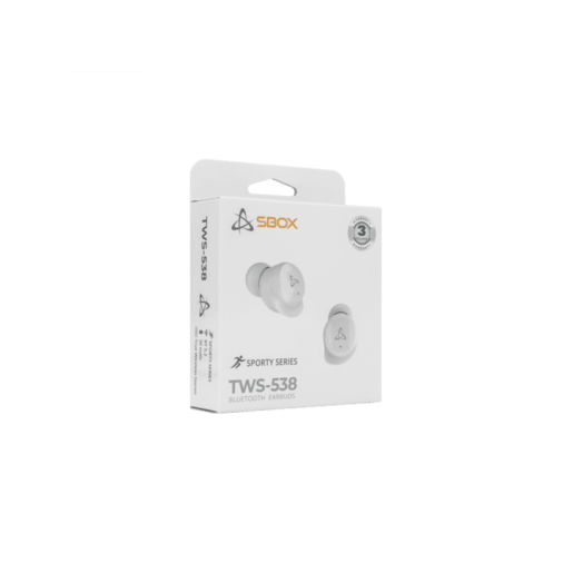 SBOX Ear Buds slušalice, Bluetooth, EB-TWS538, Bijele