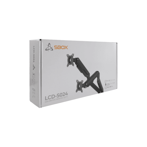SBOX stolni nosač LCD-S024-3 (17-32"/2x 2-9kg/100x100)