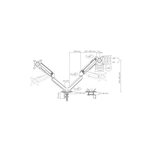 SBOX stolni nosač LCD-S024-3 (17-32"/2x 2-9kg/100x100)