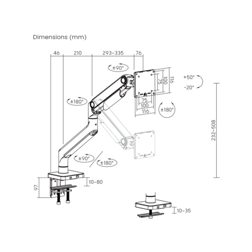 SBOX stolni nosač LCD-C49 (17-49''/20kg/100x100)