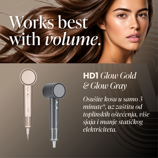 VIVAX fen za kosu HD1 Glow Gray, 1600 W