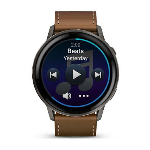 GARMIN Venu 4 45mm Black Slate Leather