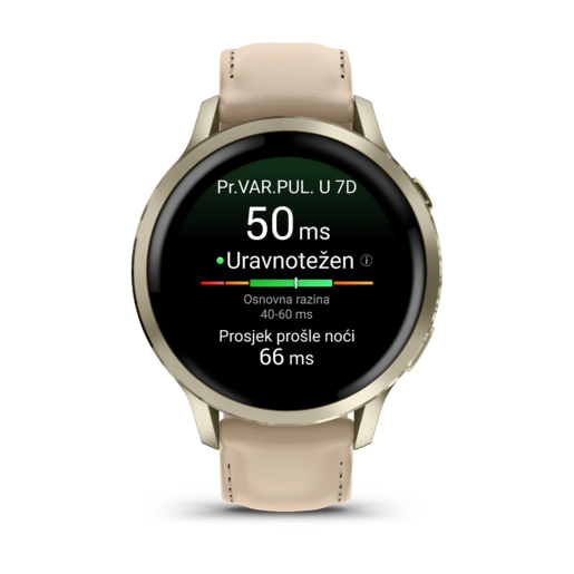 GARMIN Venu 4 41mm Beige/Lunar Gold Leather