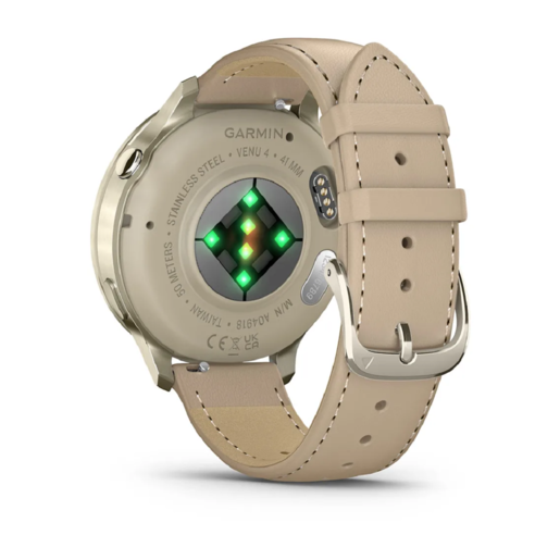 GARMIN Venu 4 41mm Beige/Lunar Gold Leather