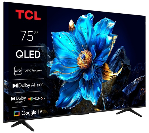 TCL QLED televizor 75P7K 4K Ultra HD, Smart, Google TV, AiPQ procesor, Dolby Vision · Atmos, HDR10+, HVA panel