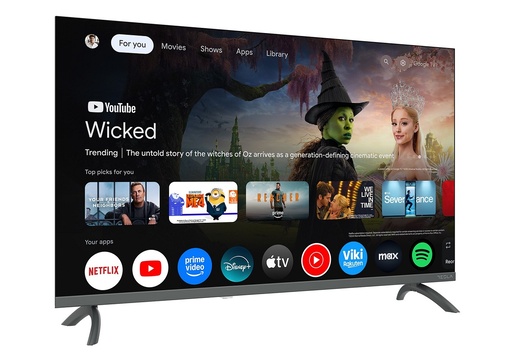 TESLA QLED televizor Q32E665GHS, HD ready, Smart TV, Google TV, Sivi