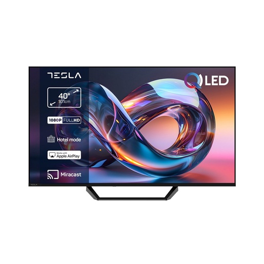 TESLA QLED televizor Q40E665BFV, Full HD, Smart TV, VIDAA OS, Crni