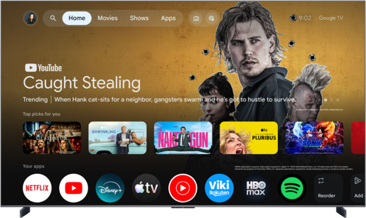 TCL SQD MiniLED televizor 98C8L, 4K Ultra HD, Smart TV, Google TV, 144 Hz (VRR 288 Hz), WHVA 2.0 Ultra panel, HDR  5.500 nita, zvučnici Bang & Olufsen, Crni