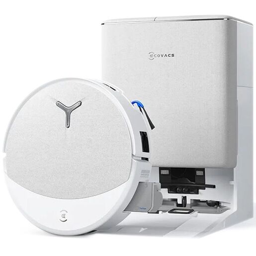ECOVACS robotski usisavač Deebot T90 OMNI, 30000 Pa, do 500 m2 čišćenja, bijeli