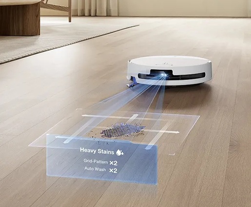 ECOVACS robotski usisavač Deebot T90 OMNI, 30000 Pa, do 500 m2 čišćenja, bijeli