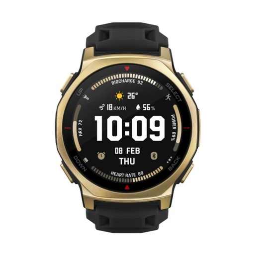 AmazFit T-Rex 3 Pro, pametni sat, NFC, AMOLED ekran (44 mm), Black Gold