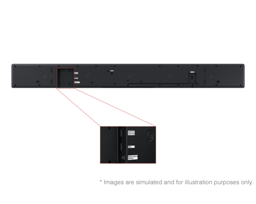 SAMSUNG soundbar HW-QS700F 3.1.2 ch, Wireless Dolby Atmos, Q-Symphony, SpaceFit Pro, AirPlay, crni
