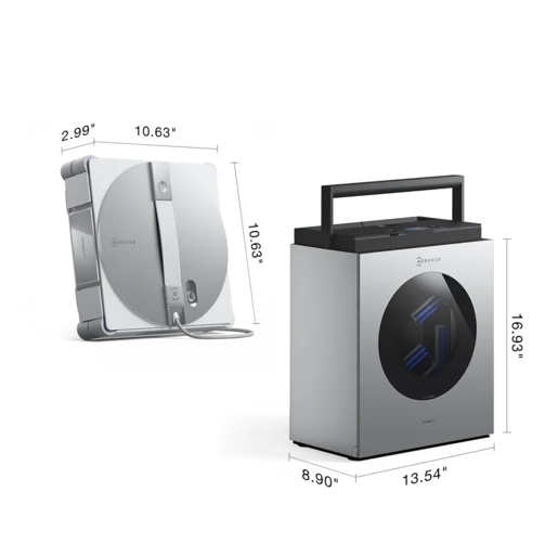 ECOVACS robotski čistač prozora Winbot W3 OMNI, srebrno/bijeli