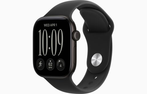 Apple Watch S12 GPS 42mm Black Aluminium Case with Black Sport Band - M/L