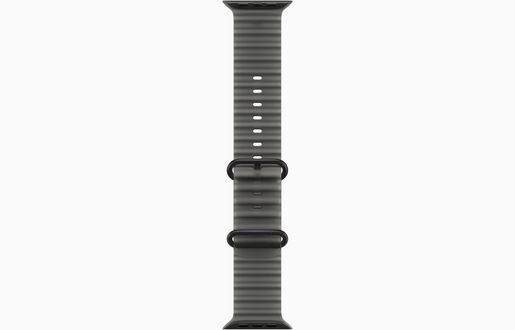 Apple Watch Ultra 4 Cellular 49mm Black Titanium Case with Translucent Black Ocean Band