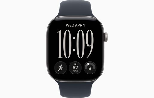 Apple Watch S12 GPS 46mm Space Grey Aluminium Case with Navy Blue Sport Band - M/L