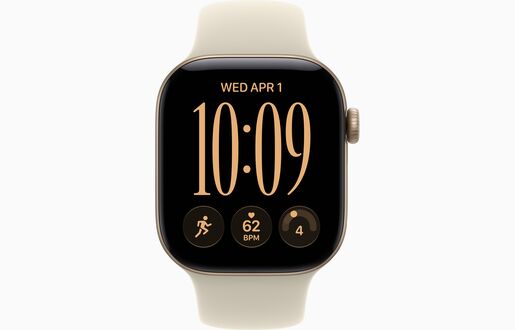 Apple Watch S12 GPS 42mm Light Gold Aluminium Case with Sand Sport Band - S/M