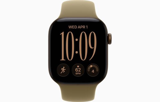 Apple Watch S12 GPS 42mm Dark Bronze Aluminium Case with Olive Sport Band - M/L