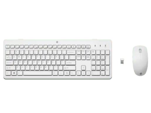 HP 230 Combo bežični miš i tastatura, 3L1F0AA, bijela