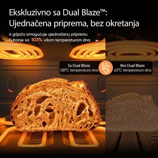 Cosori friteza na vrući zrak Dual Blaze TwinFry Compact, 2700 W, 8.6 L