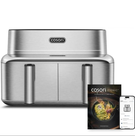 Cosori friteza na vrući zrak Iconic Dual, 2700 W, 8.6 L