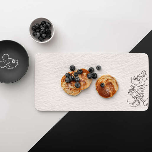 Villeroy & Boch pladanj Manufacture Rock Blanc Mickey Mouse 35 × 18 cm / 1047202281