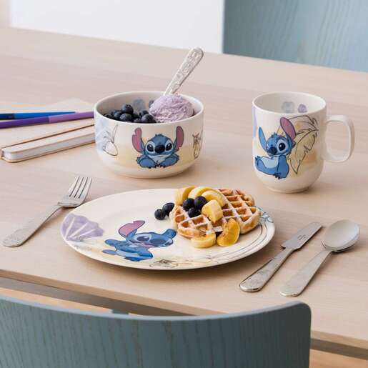 Villeroy & Boch dječiji set Disney Stitch 7/1, porculan i inox / 1486818435