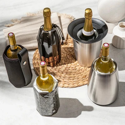VACU VIN posuda za hlađenje vina Elegant crna / 3649460