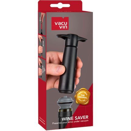 VACU VIN Original Wine Saver pumpa za vino sa 2 čepa, crna / 09814606