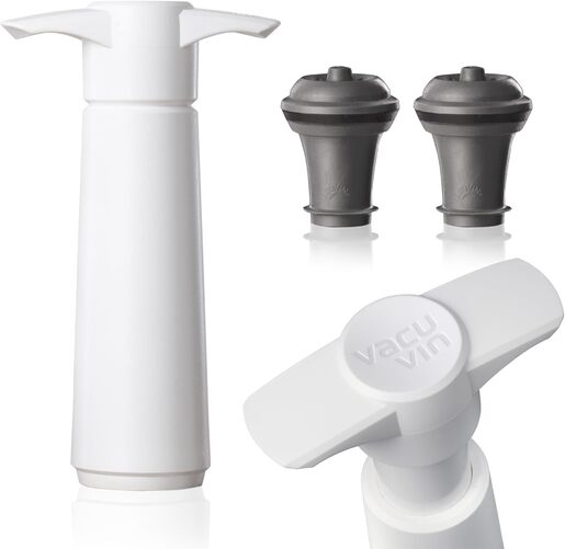VACU VIN Original Wine Saver pumpa za vino sa 2 čepa, bijela / 09812606