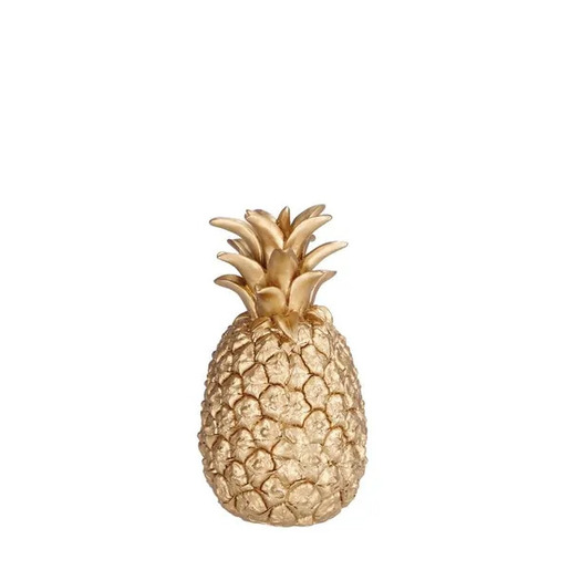 Dekoracija ananas 11 × 23 cm zlatni 86957