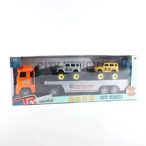 Vučni kamion sa off-road vozilima 49 × 10 × 16 cm