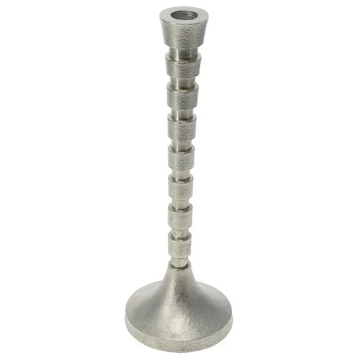Svijećnjak 31 cm srebrni mat