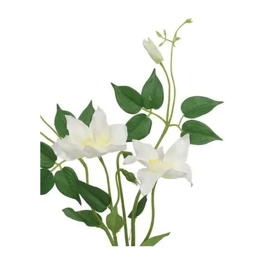 Cvijet klematis 71 cm bijeli PVC