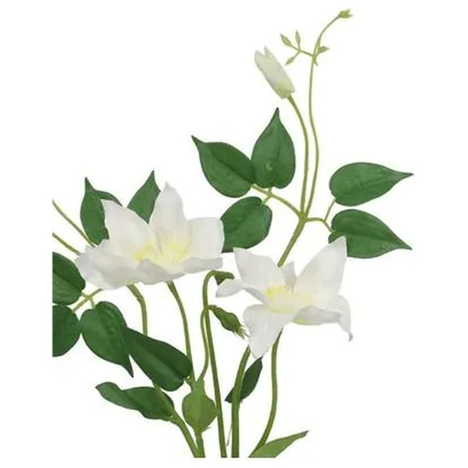 Cvijet klematis 71 cm bijeli PVC