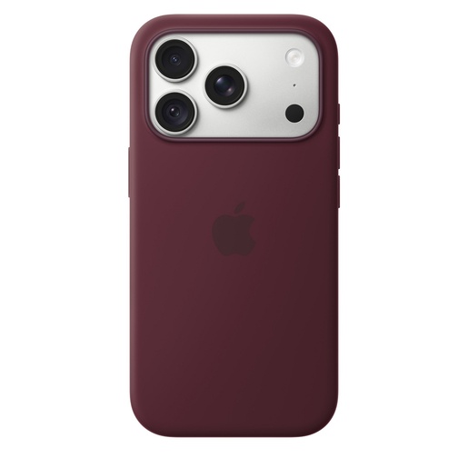 iPhone 18 Pro Silicone Case with MagSafe – Burgundy