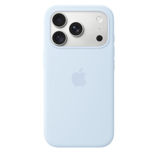 iPhone 18 Pro Silicone Case with MagSafe – Crisp Blue