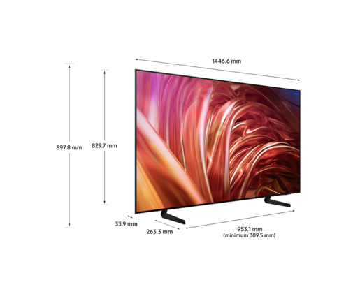 SAMSUNG OLED televizor QE65S85HAEXXH, 4K Ultra HD, Smart TV, Tizen™, NQ4 AI Gen2 procesor, Motion Xcelerator 120Hz, Dolby Atmos®, Konturni dizajn, Crna