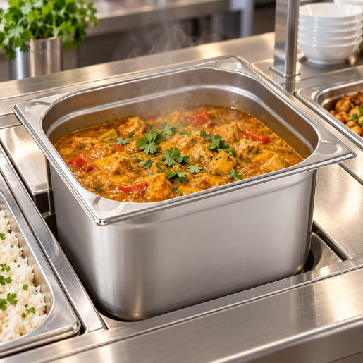 WAS GN posuda GN 1/2 h 20 cm, inox, srebrna, GN Core-U / 7612200