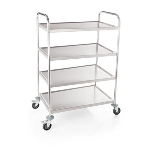 WAS servirna kolica 85 x 53 x 125 cm, inox, srebrna / 1950104