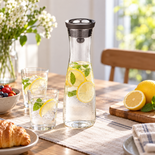 WAS bokal s poklopcem 1,2 l, borosilikatno staklo, prozirna / 1826120