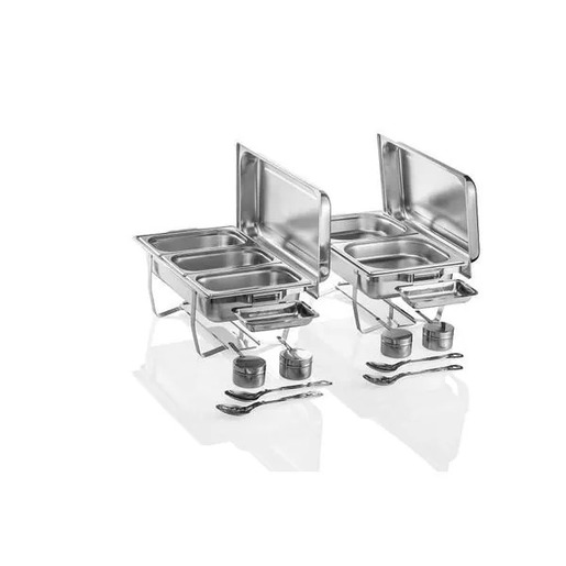 WAS chafing dish GN 1/1 set 2/1, inox, srebrna