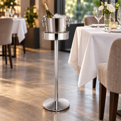 WAS stalak za posudu za vino 64 cm, inox, srebrna / 1627640