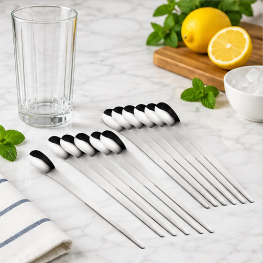 Salvinelli kašičica za long drink Goccia, inox / BIBIC