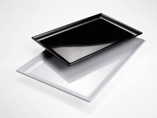 Leone pladanj za posluživanje 30 × 20 cm, crna, plastika / T8019.Z