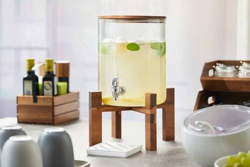 Leone stakleni dispenzer za napitke 6,5 l, staklo / T3034